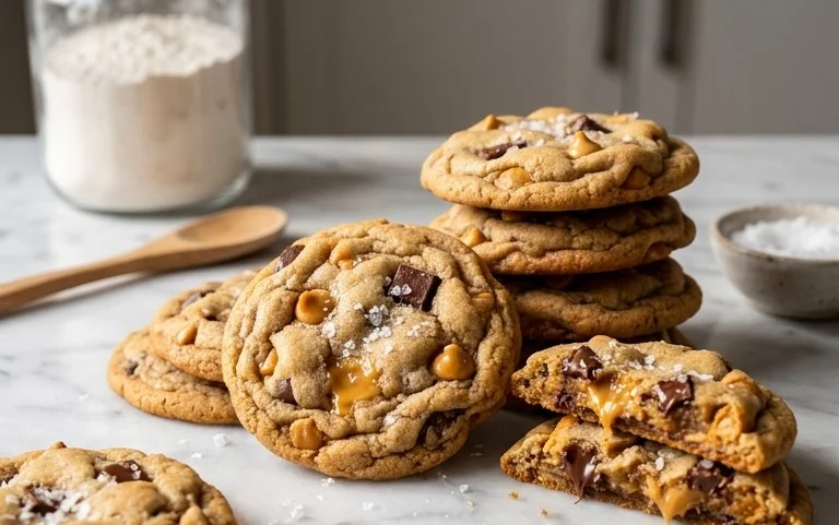 Best Butterscotch Chocolate Chip Cookies Sea Salt