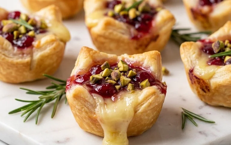Cranberry Brie Bites- Easy Holiday Appetizer