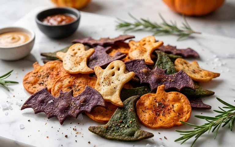 Spooky Baked Halloween Chips – Easy Party Treat