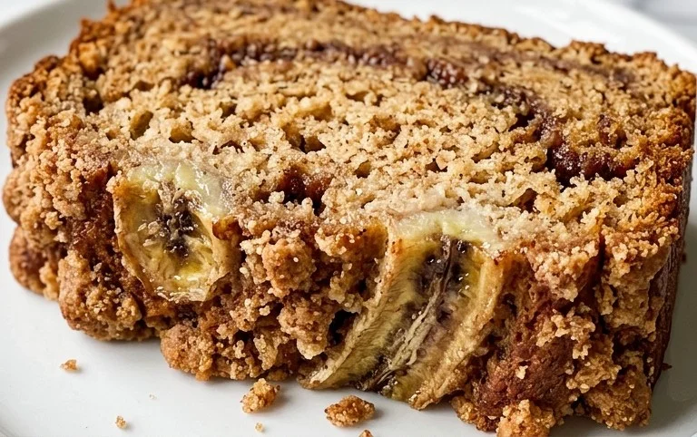 Whole Wheat Cinnamon Crunch Banana Bread