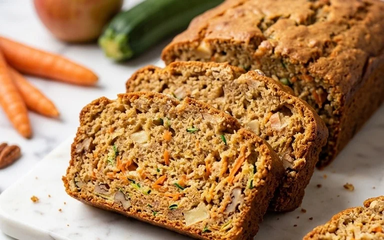 Carrot Apple Zucchini Bread-Cozy Homemade Loaf