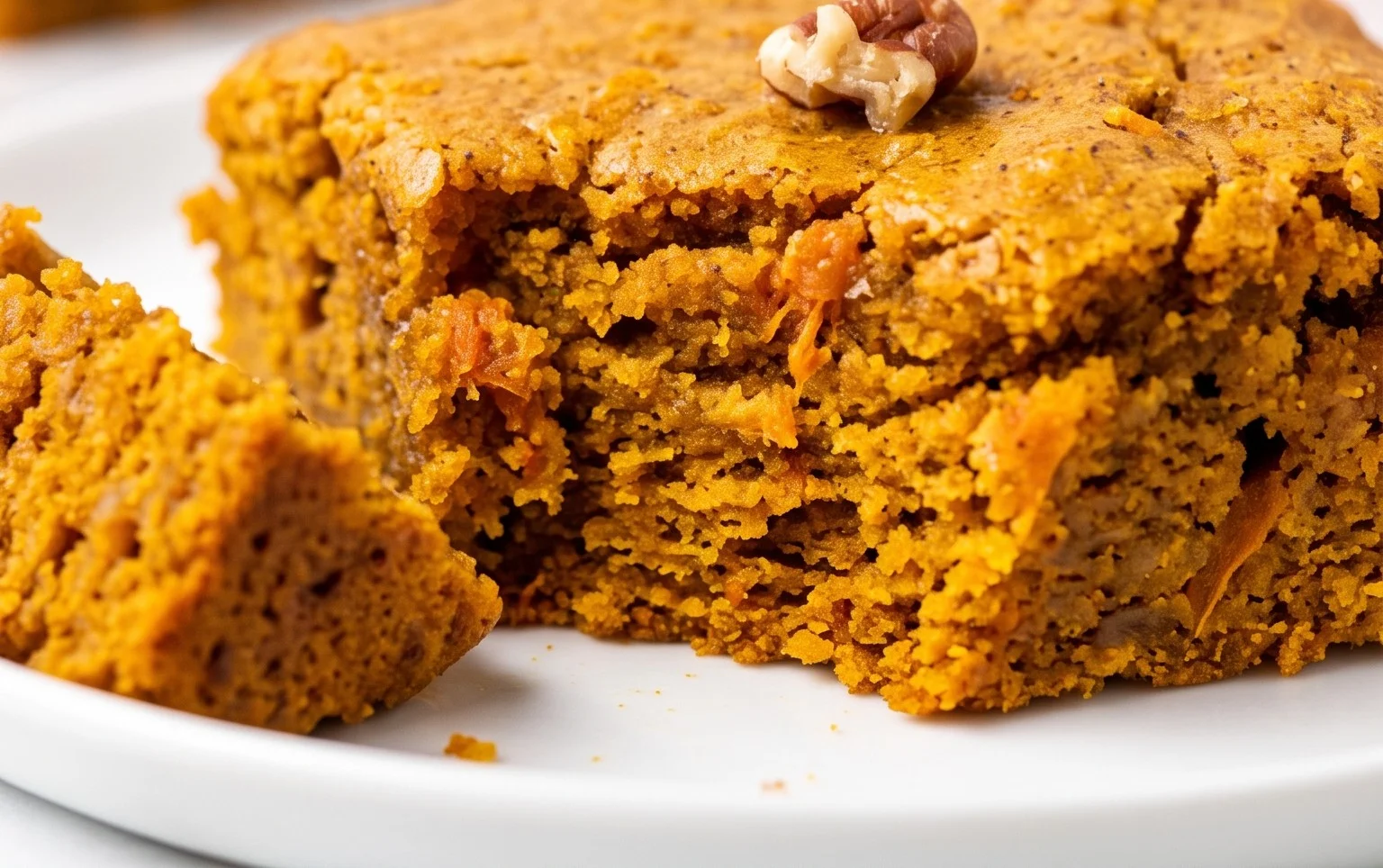 Pumpkin Maple Blondies. Vegan and Gluten Free