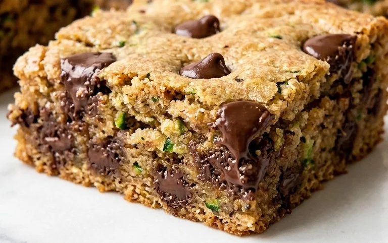 Chocolate Chip Zucchini Cookie Bars