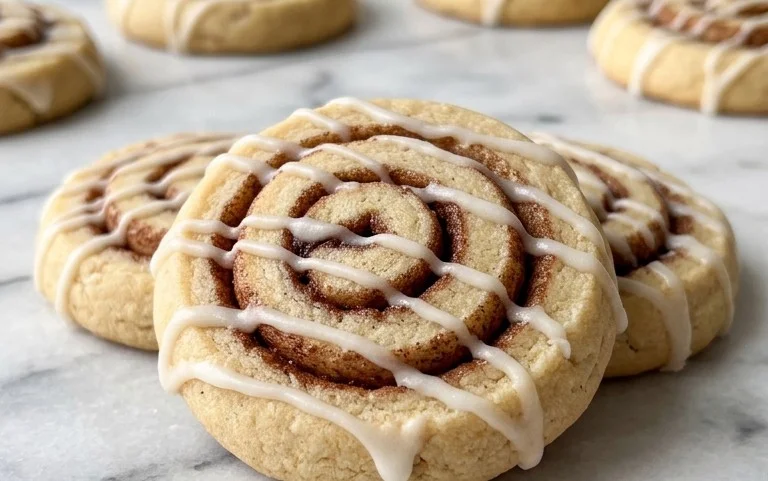 Cinnamon Roll Sugar Cookies Chewy & Crisp