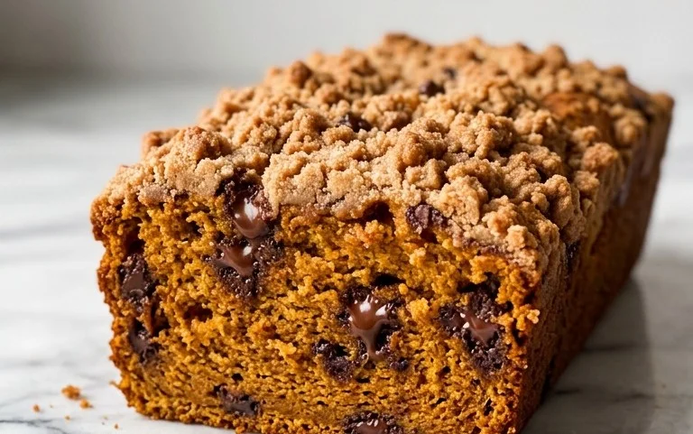Pumpkin Chocolate Chip Streusel Bread Recipe