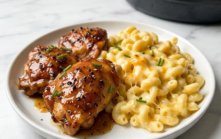 Sweet Spicy Honey Pepper Chicken Mac Cheese